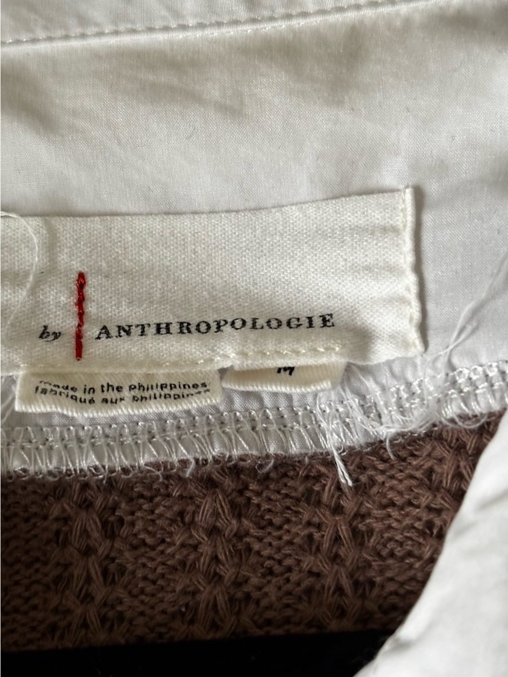 By Anthropologie Twofer Sweater Vest Size Medium - Picture 4 of 5